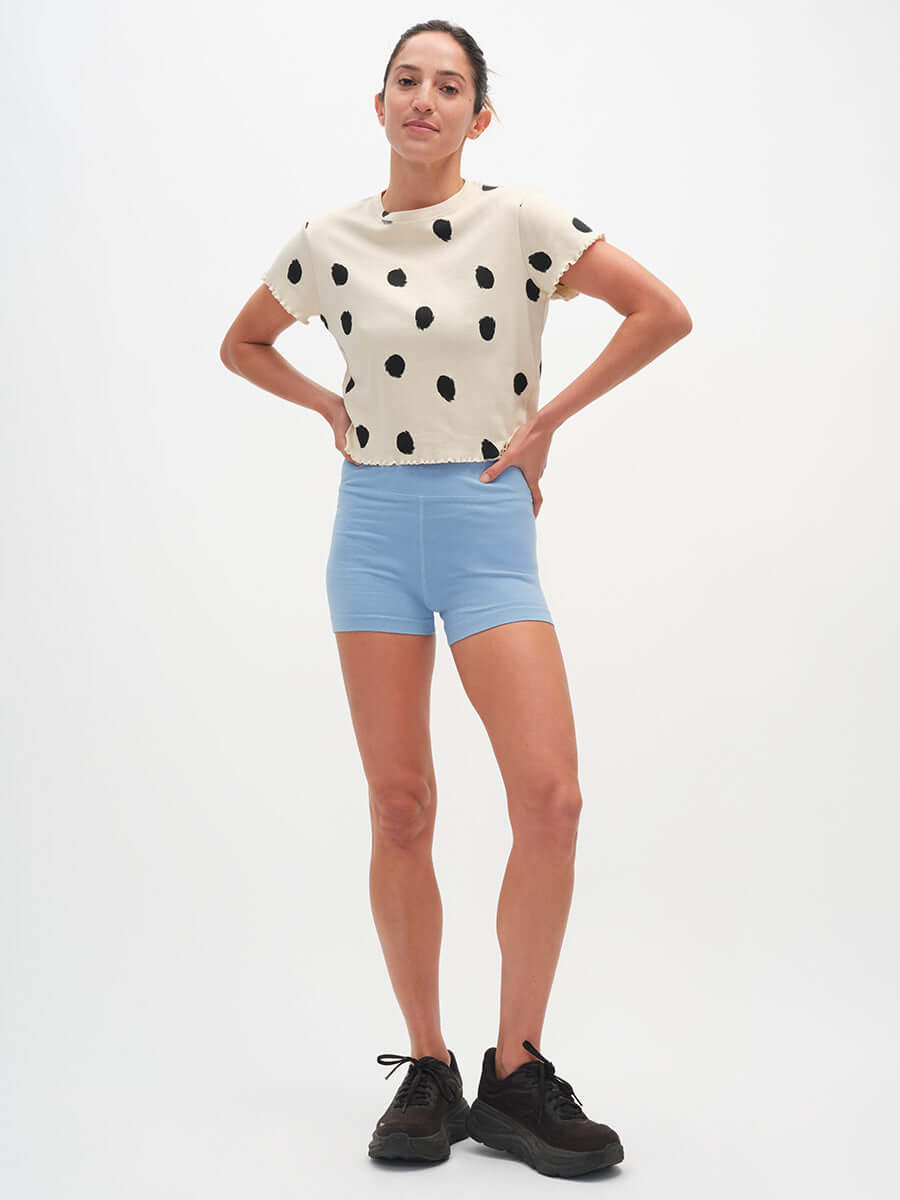 Polka Tee in Lettuce Edge Baby Tee Fit | Outdoor Voices