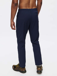 Back view of RecTrek Pant in Navy, featuring a relaxed fit and adjustable drawstring waist.