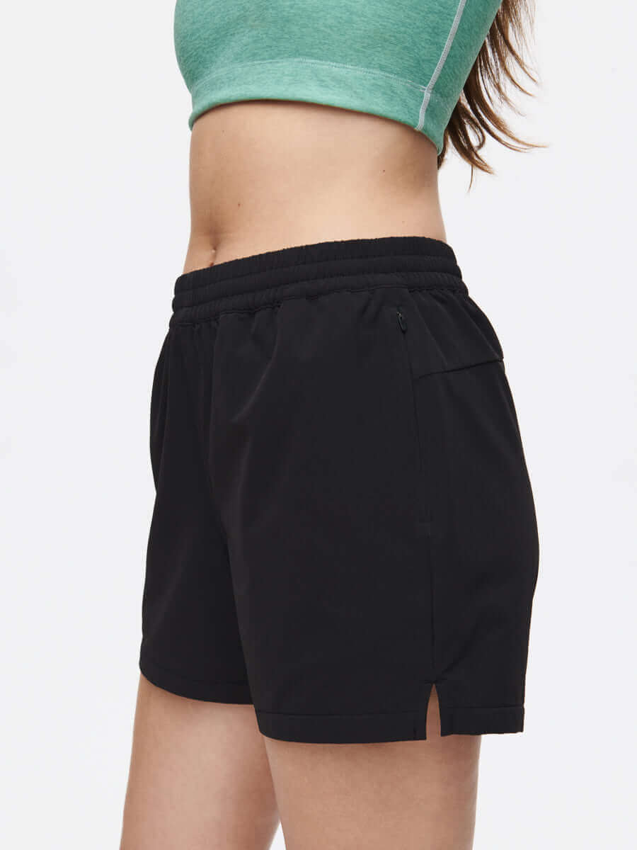 RecTrek 4in Short in Durable Stretch Fabric - Black | OV