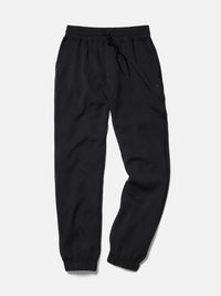 Flat lay of Stratus Sweatpant in Black, featuring a heavyweight soft fabric and relaxed silhouette.