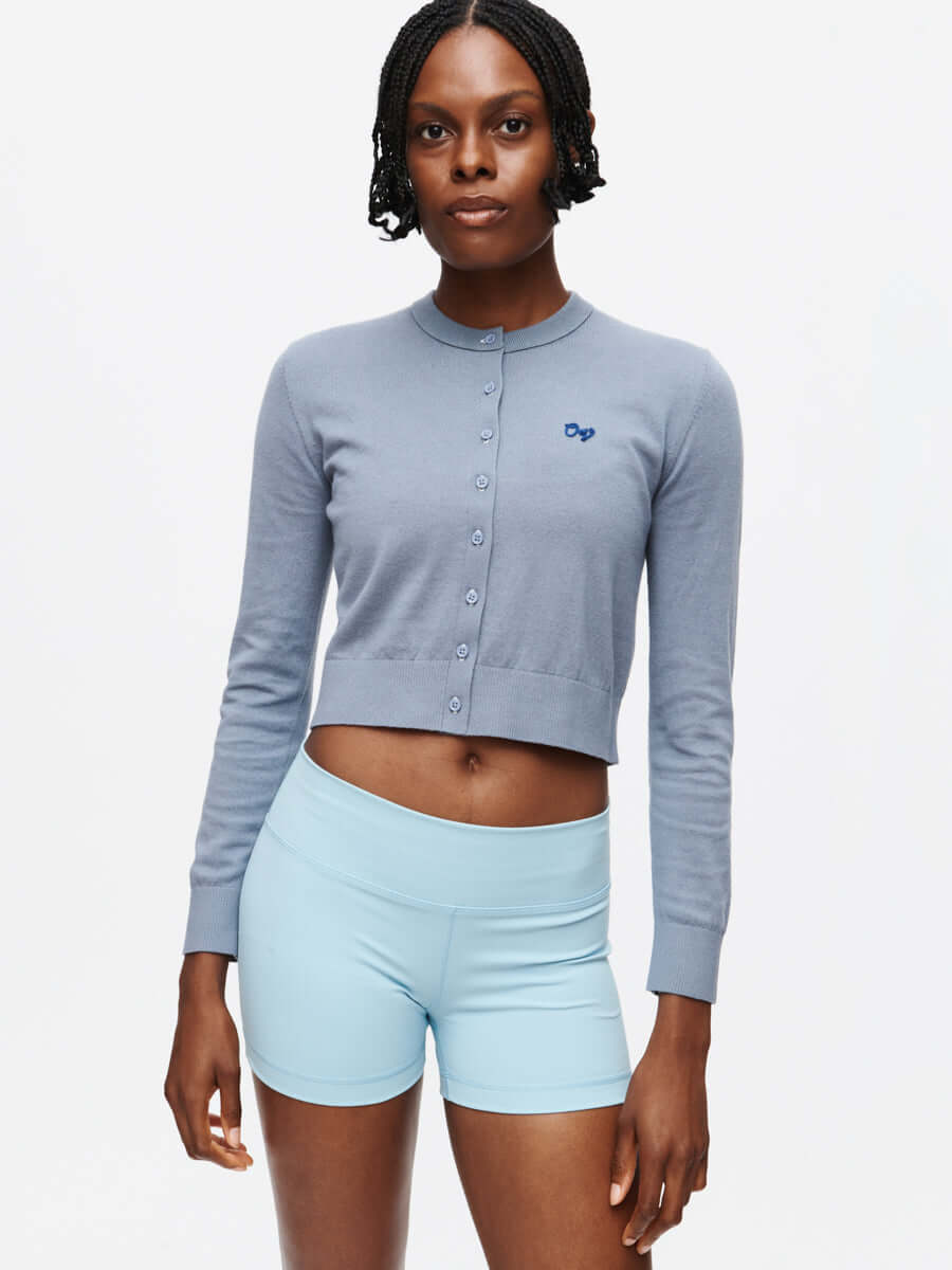 Sugar Cardigan in Cotton Cashmere Knit - Granite | Outdoor Voices