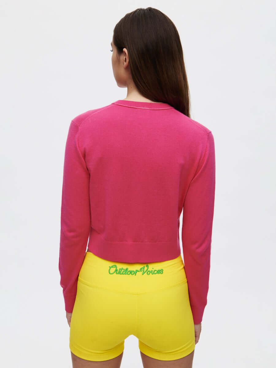 邦楽 pink55 RecFleece 1/4 Zip Pullover Midlayer - Sorbet | Outdoor Voices