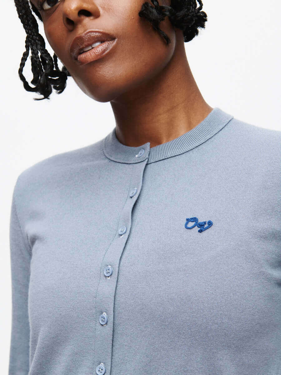 Sugar Cardigan in Cotton Cashmere Knit - Granite | Outdoor Voices