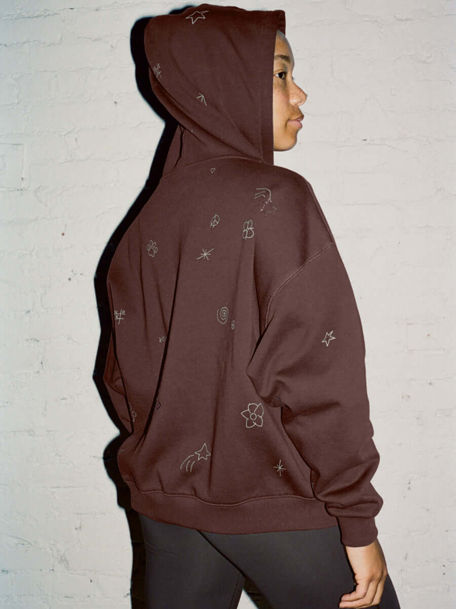 Sunny Hoodie in Strobe Fleece Cotton | Outdoor Voices
