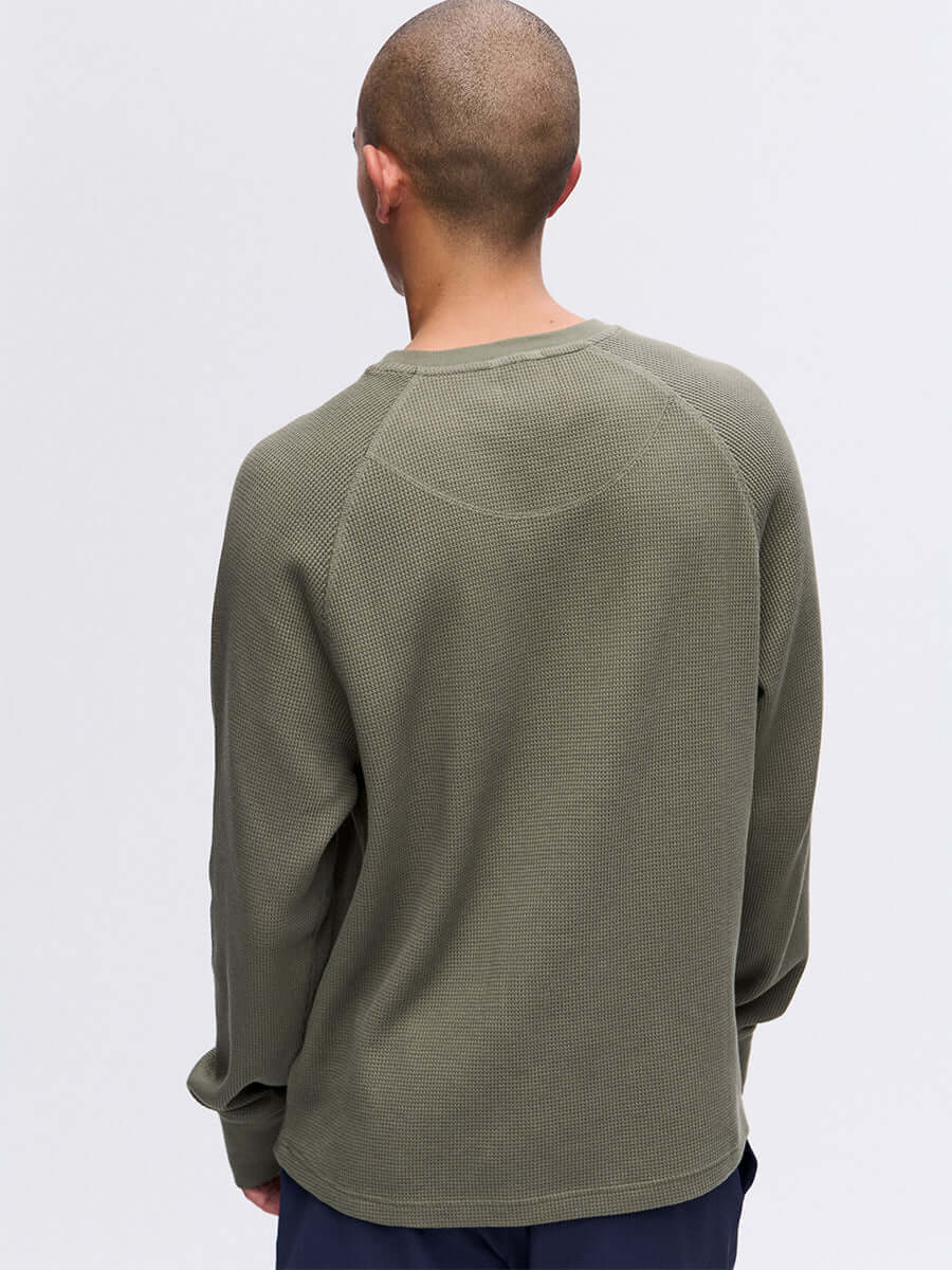 Waffle Longsleeve in 100% Cotton Raglan Fit | Outdoor Voices