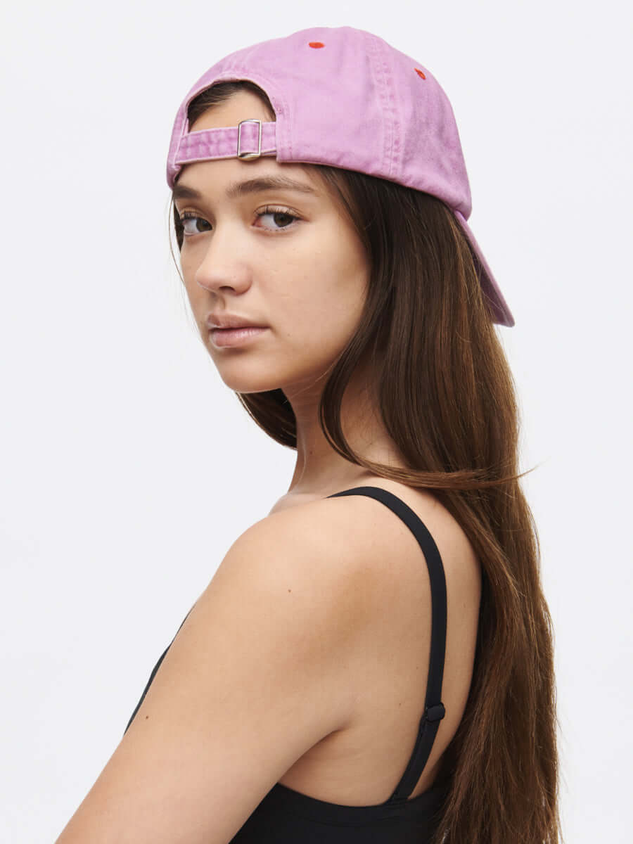 Washed Hat in Soft Washed Cotton Sorbet | Outdoor Voices display picture 1