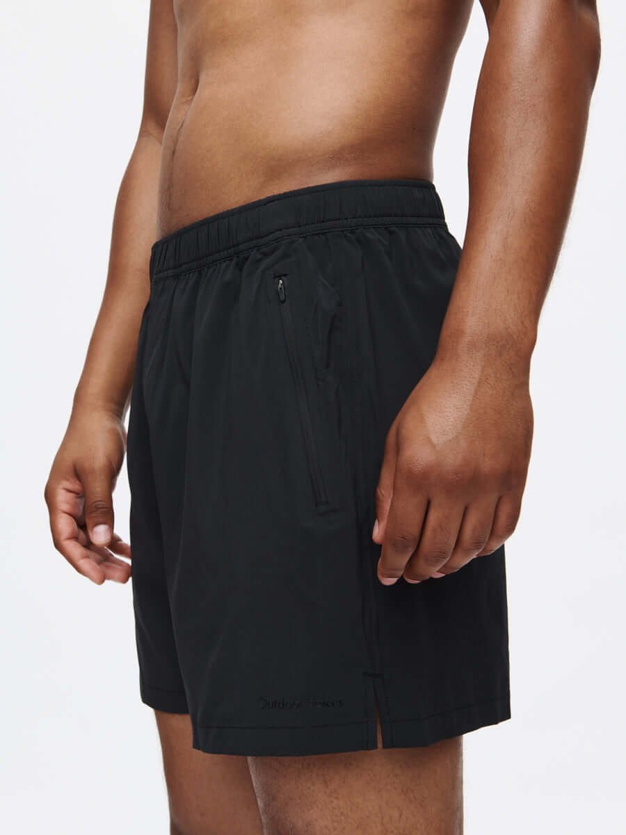 Zephyr 5in Short in Lightweight RecPoly - Black | Outdoor Voices