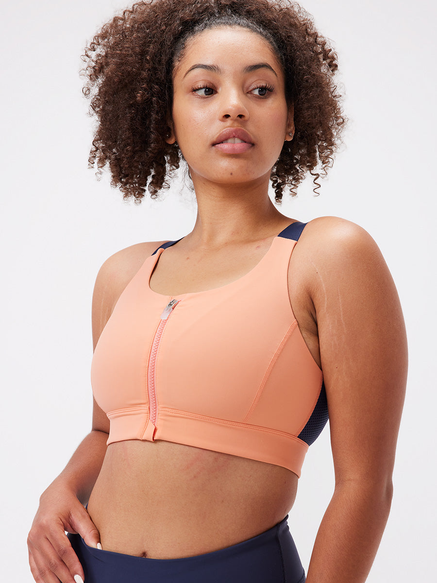 BACK Sports bra - strong support POMEGRANATE