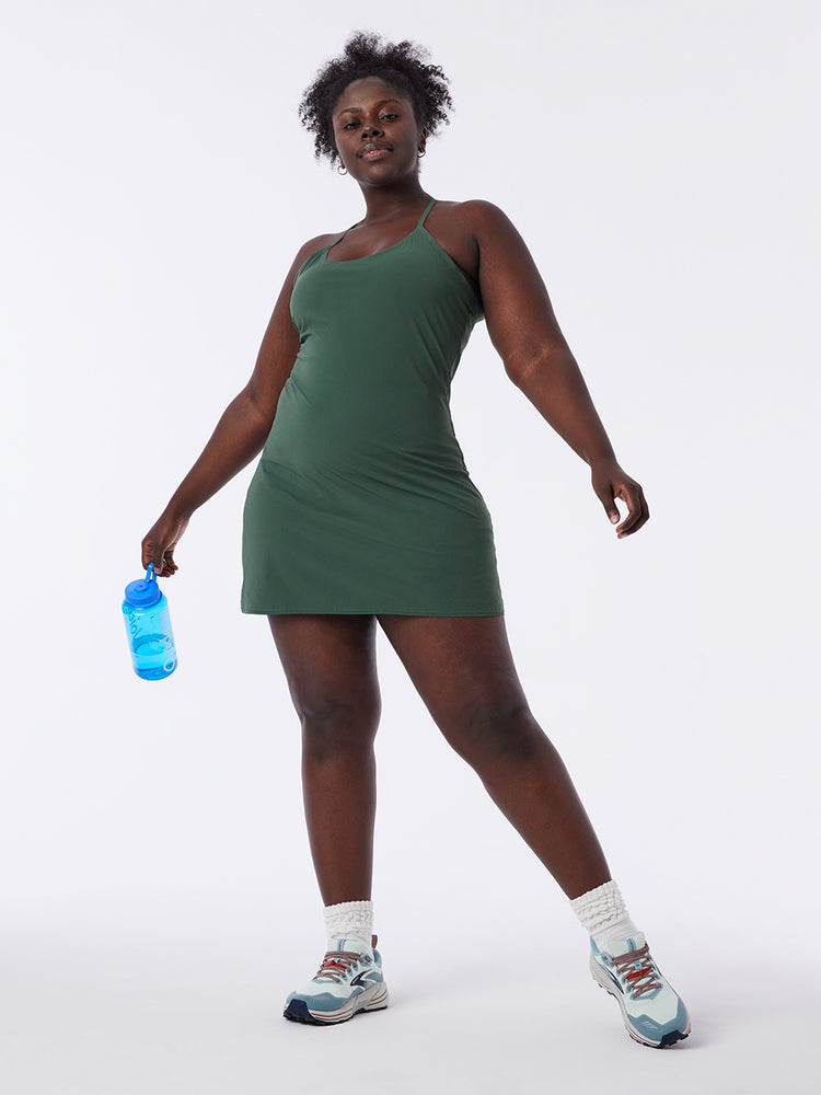 The Exercise Dress – Evergreen