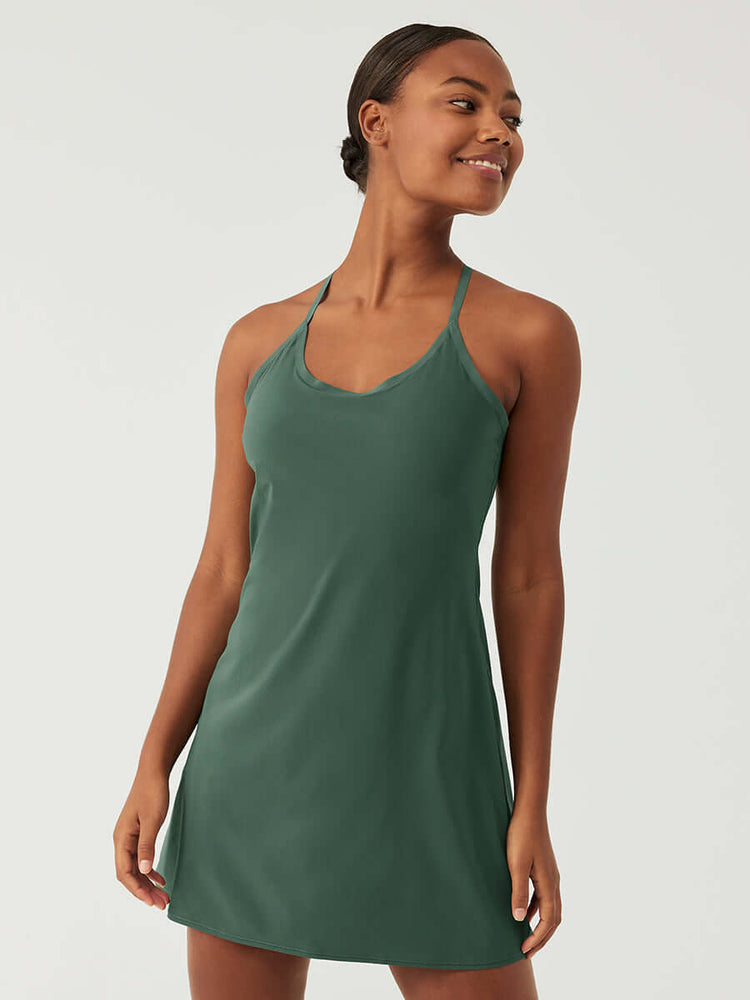 The Exercise Dress – Evergreen