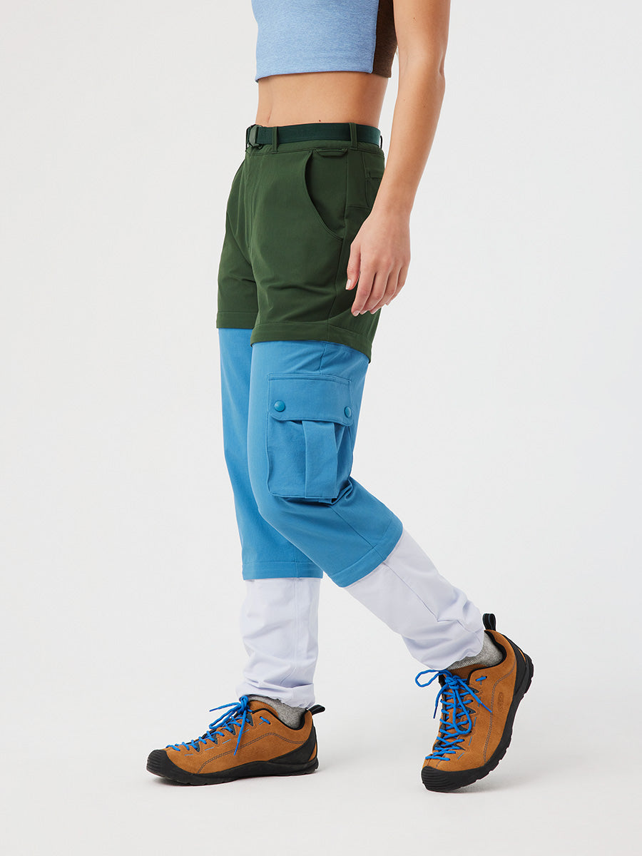 Green Paneled Lounge Pants by Outdoor Voices on Sale